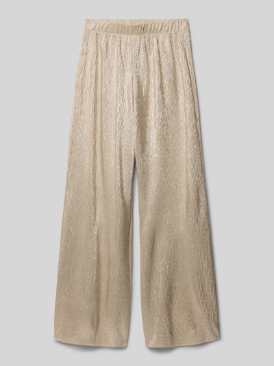 Productfoto, Wide Fit stoffen broek met elastische band van Garcia, structuurpatroon en glitterlook, bandwijdte maat 140: 32 cm, binnenbeenlengte: 64 cm