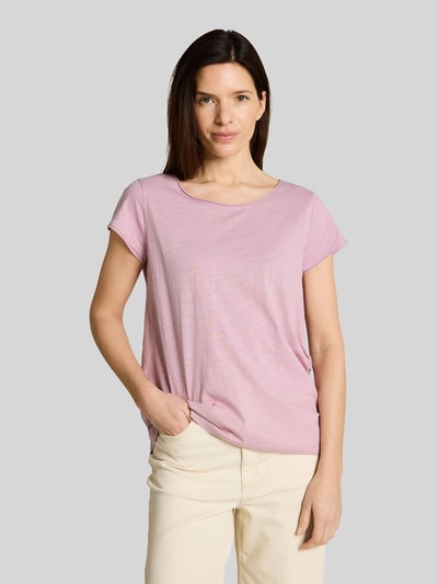 Tom Tailor T-shirty o kroju regular fit z czystej bawełny Jasnofioletowy 4