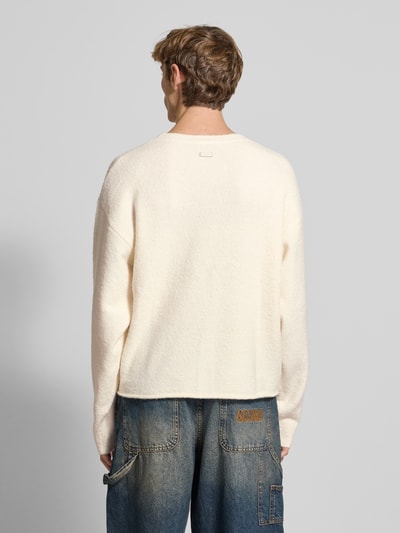 Don´t Waste Culture Sweatshirt mit gerippten Abschlüssen Modell 'Akilani' Beige 5