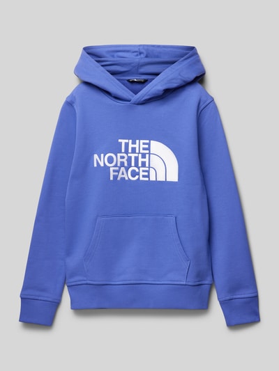 The North Face Bluza z kapturem i napisem logo model ‘DREW PEAK’ Królewski niebieski 1