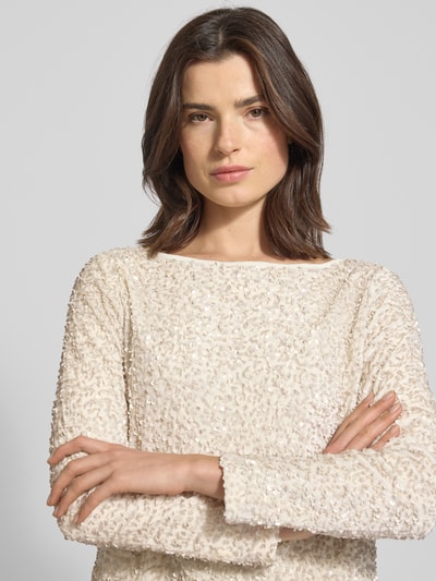 B.Young Longsleeve mit U-Boot-Ausschnitt Modell 'PARY' Sand 3