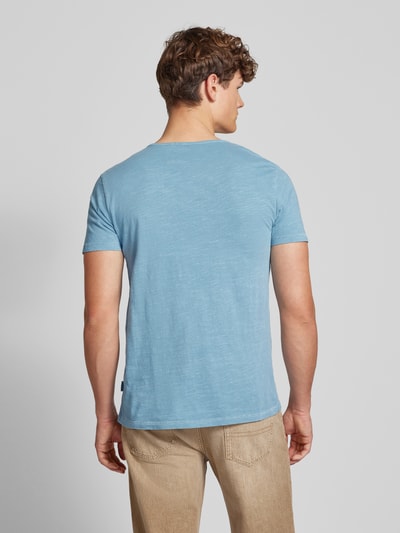 Blend T-shirt z dekoltem serafino Jasnoniebieski 5