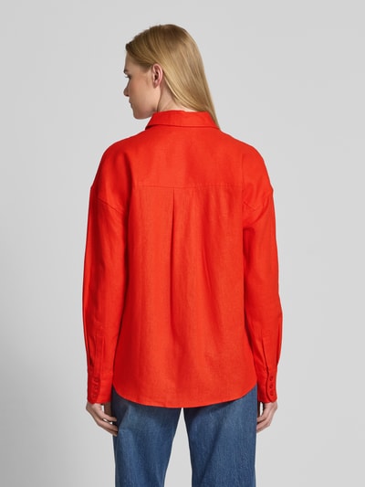 GUIDO MARIA KRETSCHMER WOMAN Regular Fit Leinenbluse mit Hemdblusenkragen Modell 'SHIRIN' Hellrot 5
