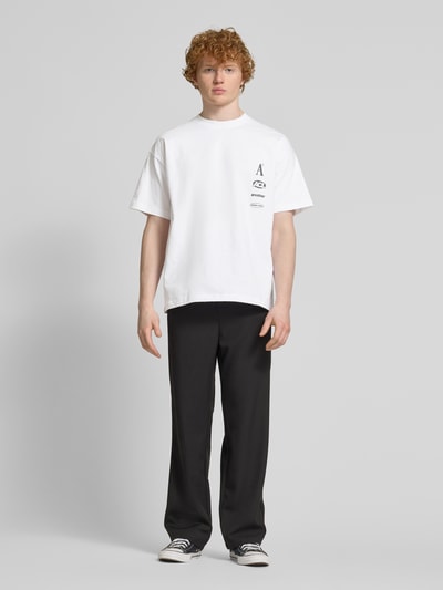 ANOTHER COTTON LAB T-Shirt mit Label-Prints Weiss 1