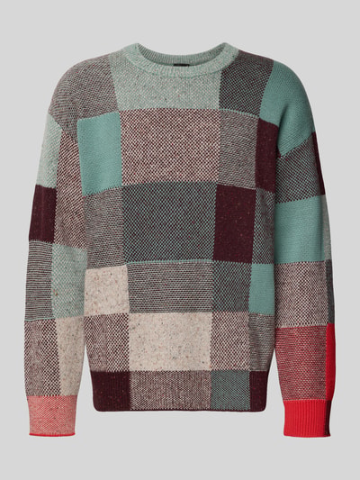Paul Smith Strickpullover aus Baumwoll-Woll-Mix Petrol 2