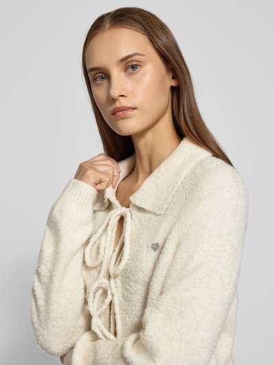 Review Gebreid jack met vetersluiting Offwhite - 3