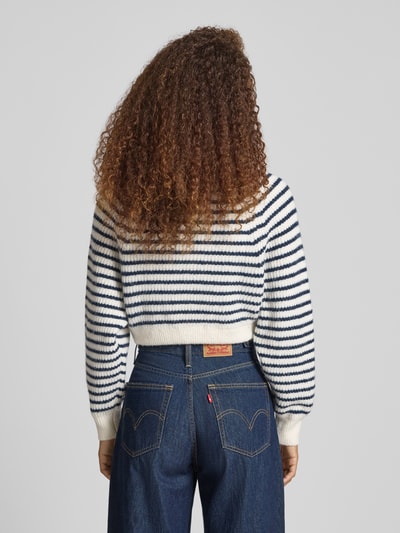 Tommy Jeans Boxy Fit Strickpullover mit Woll-Anteil Weiss 5