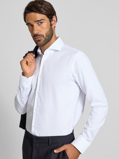 BOSS Regular Fit Businesshemd aus reiner Baumwolle Modell 'H JOE SPREAD' Weiss 3