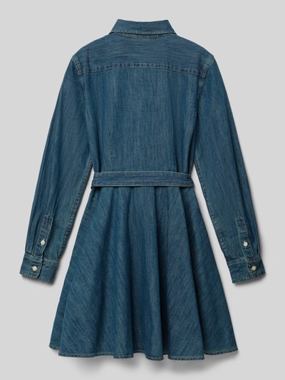 Polo Ralph Lauren Teens Sukienka jeansowa z listwą guzikową Jeansowy niebieski 3