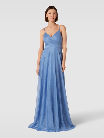 TROYDEN COLLECTION Abendkleid in schimmernder Optik Bleu 4