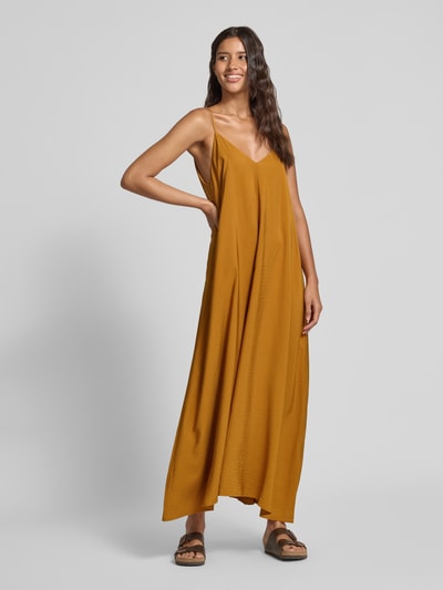 INFLUENCER'S CHOICE BY P&C* Długa sukienka na regulowanych, cienkich ramiączkach Camel 1