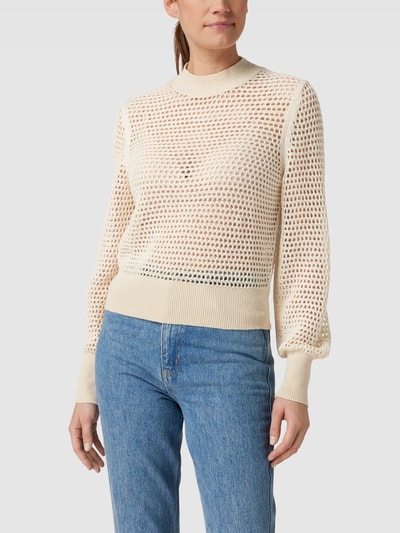 Marc O'Polo Strickpullover mit Stehkragen Sand 4