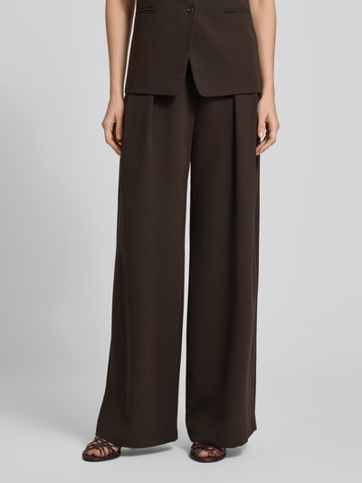 Style Icon Collection Weite Hose aus fließendem Stoff - curated by Anouk Yve Dunkelbraun 4