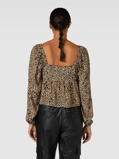 Tommy Jeans Korte blouse met dierenprint Middenbruin - 5