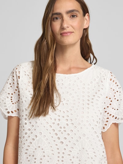 s.Oliver BLACK LABEL Boxy Fit Blusenshirt aus reiner Baumwolle  Weiss 3