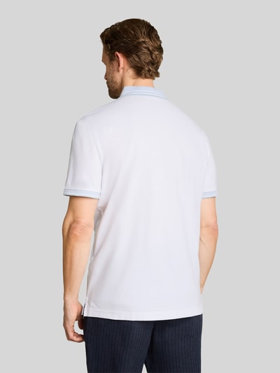 Tom Tailor Regular Fit Poloshirt aus reiner Baumwolle Weiss 5