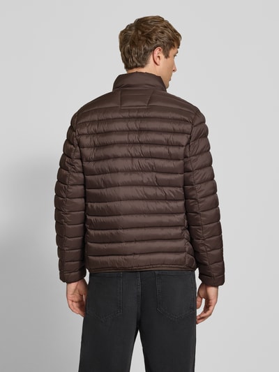 REVIEW Regular Fit Steppjacke mit Logo-Stickerei Dunkelbraun 5