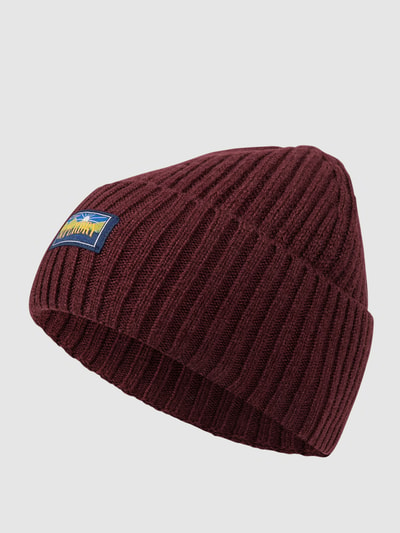 Superdry Czapka beanie z mieszanki wełny  Bordowy 1