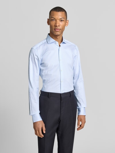 BOSS Slim Fit Businesshemd mit extra langem Arm Modell 'H-HANK' Bleu 4
