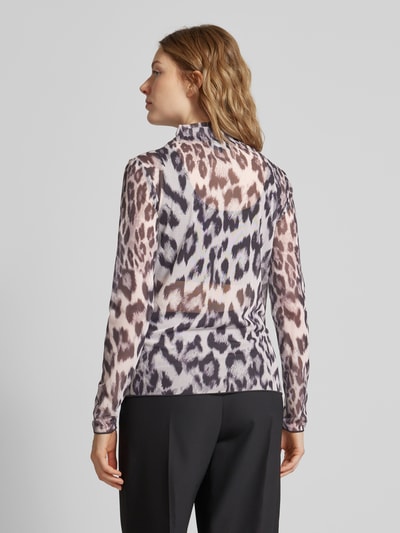 monari Regular fit blouse met opstaande kraag Zwart - 5