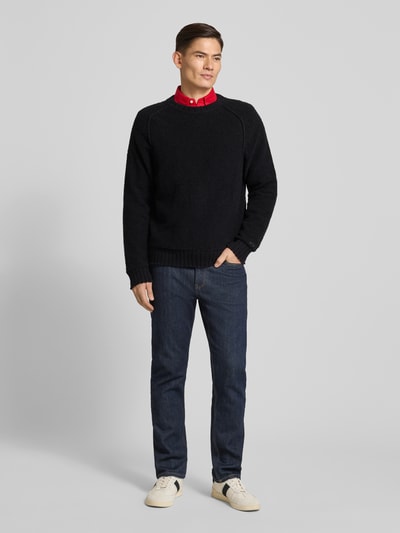 HUGO Relaxed Fit Pullover aus Baumwoll-Mix Modell 'SAN CHRISTOPHER' Black 1