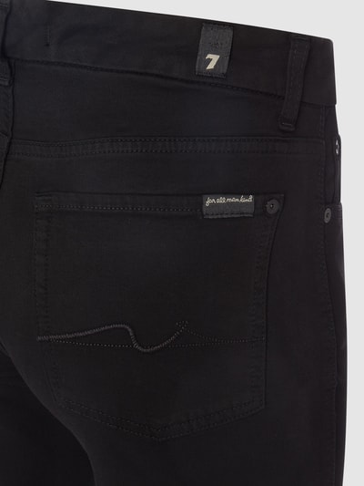 7 For All Mankind Straight Fit Jeans mit Stretch-Anteil Modell 'Kimmie'  Black 4