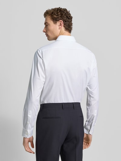 BOSS Regular fit zakelijk overhemd met haaikraag Wit - 5