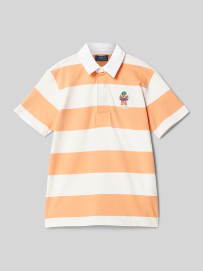 Polo Ralph Lauren Teens Regular Fit Poloshirt Motiv- und Label-Stitching Orange 1