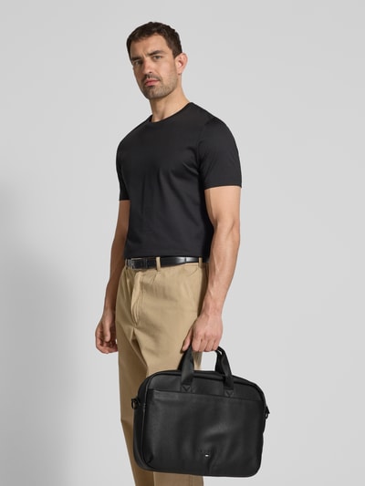 bugatti Laptoptasche mit Logo-Prägung Modell 'RICO' Black 1