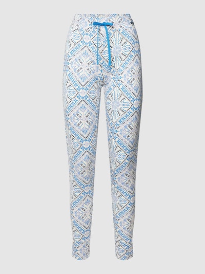 Skiny Pyjama-Hose mit Allover-Muster Hellblau 2