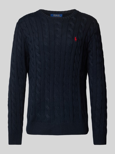 Polo Ralph Lauren Strickpullover mit gerippten Abschlüssen Modell 'DRIVER' Marine 1