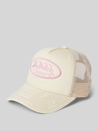 Von Dutch Trucker Cap mit Label-Stitching Modell 'KIRUNA' Hellrosa 1