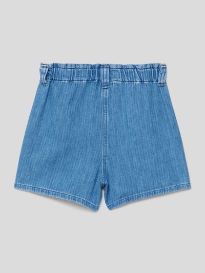 Tommy Hilfiger Teens Bermuda met Franse steekzakken, model 'HERRINGBONE' Bleu - 3