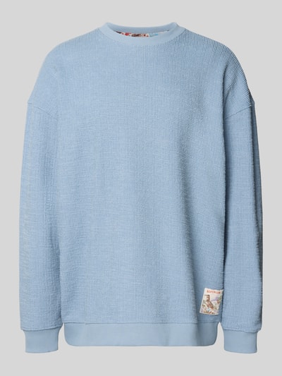 Scotch & Soda Oversized sweatshirt met logopatch Blauw - 2