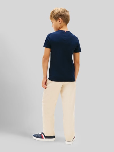 Tommy Hilfiger Kids Regular Fit T-Shirt aus reiner Baumwolle Marine 5