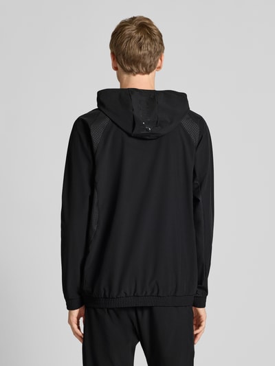 adidas Training Sweatjack met logoprint en capuchon Zwart - 5