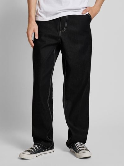 Carhartt Work In Progress Baggy Fit Jeans mit Eingrifftaschen Modell 'SIMPLE PANT' Black 4