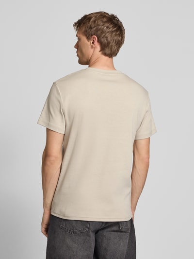 G-Star Raw T-shirt met labelprint en ronde hals Beige - 5