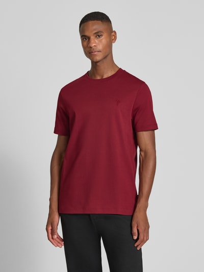 JOOP! Collection T-Shirt mit geripptem Rundhalsausschnitt Modell 'Priamo' Kirsche 4