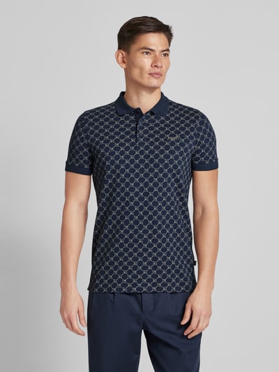 JOOP! Collection Regular Fit Poloshirt mit Label-Stitching Modell 'Paigam' Dunkelblau 4