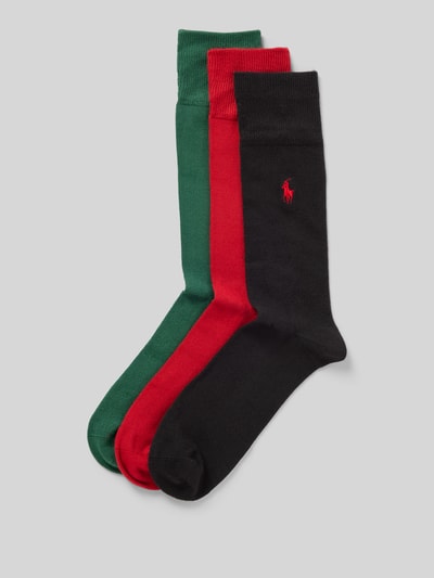 Polo Ralph Lauren Underwear Socken mit Logo-Stitching im 3er-Pack BLACK 1