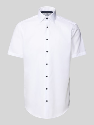 Christian Berg Men Regular Fit Business-Hemd mit Kentkragen Weiss 2