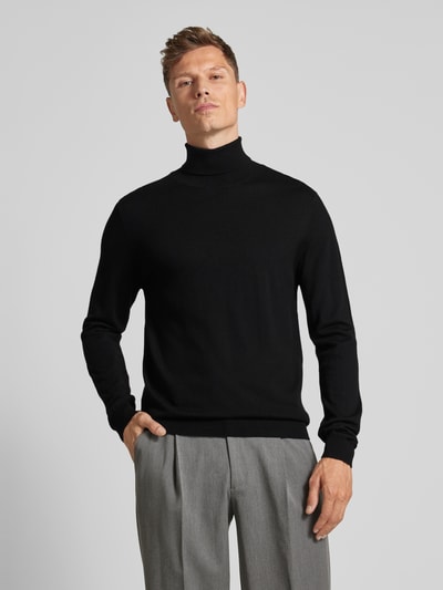 Fynch-Hatton Rollkragenpullover mit Rollkragenpullover Black 4