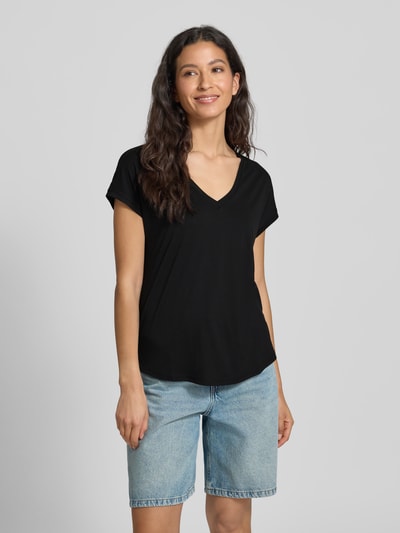 Tom Tailor Denim Loose Fit T-Shirt aus aus Viskose-Mix Black 4