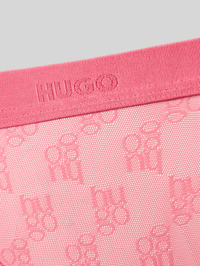 Produktfoto, Slip in Spitzen-Optik Modell 'SARTORIAL BRIEF' von HUGO in Optik: Unifarben, Semitransparent, mit Allover-Stitching und elastischem Bundabschluss, Materialverarbeitung: Spitze