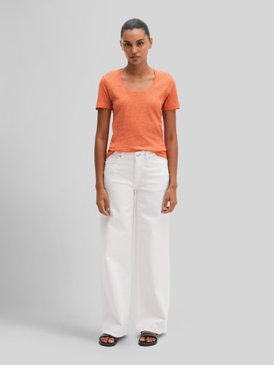 Marc O'Polo Regular Fit T-Shirt aus reiner Baumwolle Orange 1