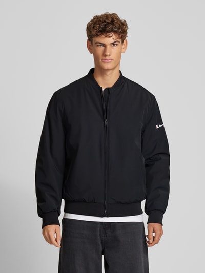 CHAMPION Bomberjacke mit Label-Print Black 4