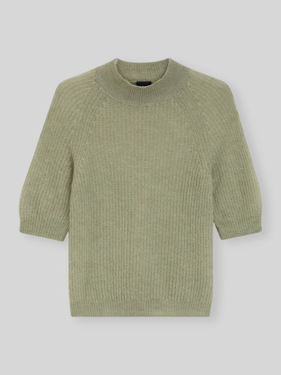 BOSS Slim fit pullover van alpacamix model 'FEWE' Lindegroen - 2