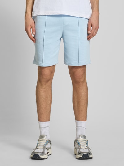 JACK & JONES Sweatshorts met logo model 'KANE' Lichtblauw - 4