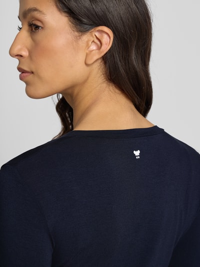 Weekend Max Mara Regular Fit Langarmshirt aus Viskose-Mix Modell 'MULTI' Marine 3